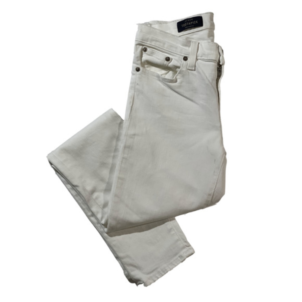 J.Crew Toothpick Skinny Jeans in White